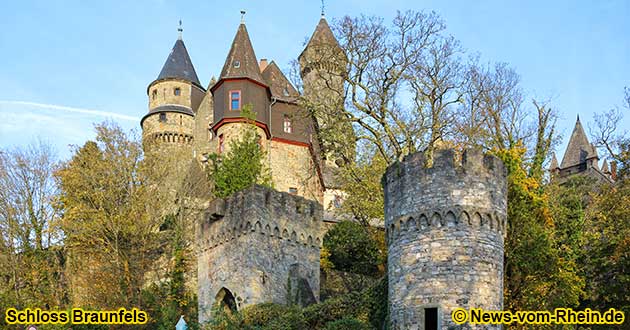 Braunfels Castle is located near Wetzlar in Hesse.